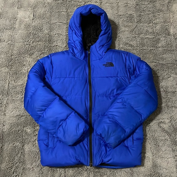 The North Face Kids Blue Puffer Jacket - Picture 1 of 16
